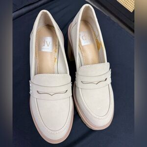 Dolce Vita Women's Cream Penny Loafers - Classic Slip-On Dress Shoes